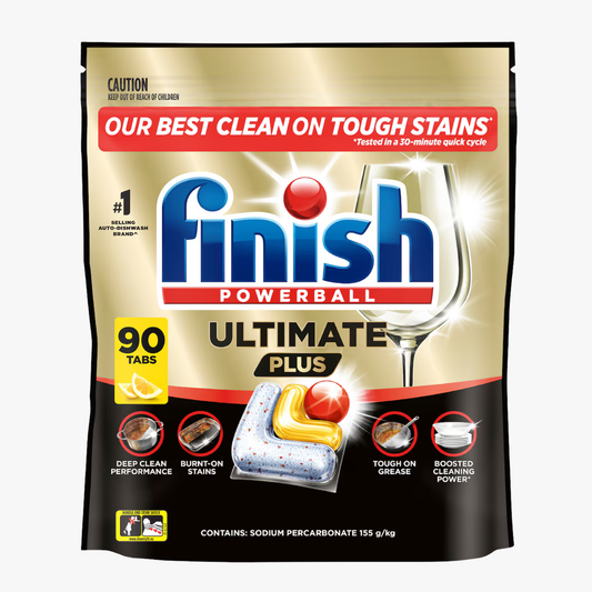 Ultimate Plus Dishwashing Tablets Lemon 90 Pack - Finish