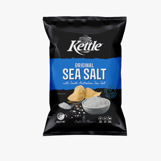 Sea Salt Potato Chips 165g - Kettle
