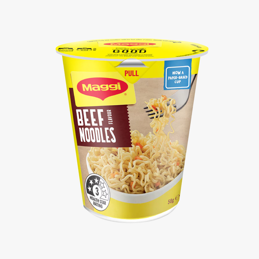 Beef Flavour Cup Instant Noodles 58g - Maggi