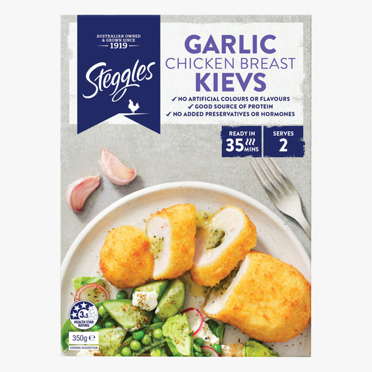 Kiev Garlic Chicken Breast 350g - Steggles