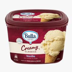 Creamy Classics Ice Cream Vanilla 2L  - Bulla