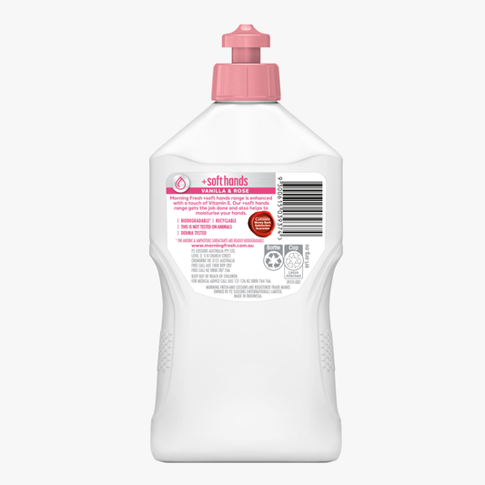 Soft Hands Vanilla & Rose Dishwashing Liquid 350ml - Morning Fresh