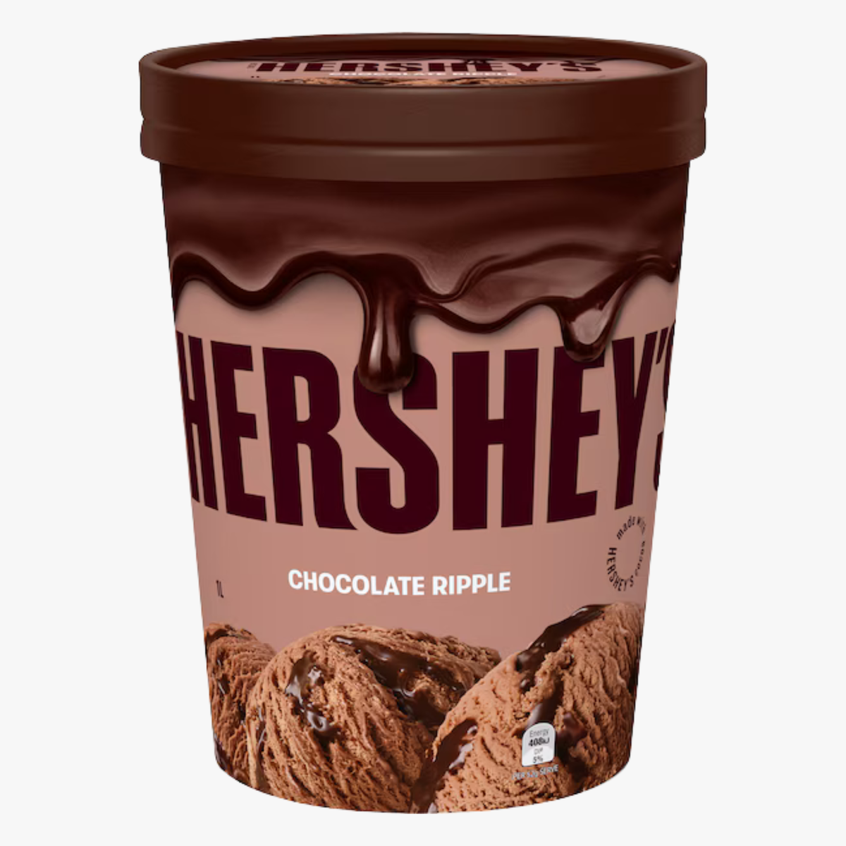 Milk Chocolate Ripple Ice Cream Tub 1l - Hershey'S