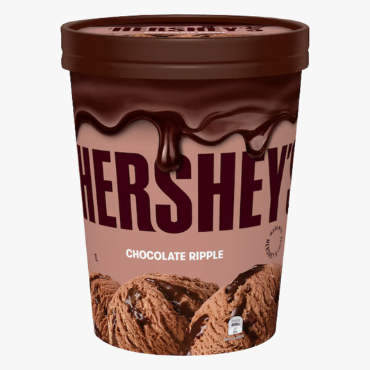 Milk Chocolate Ripple Ice Cream Tub 1l - Hershey'S