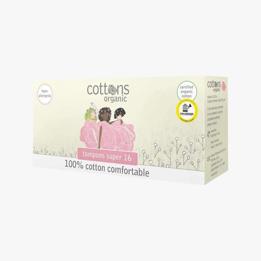 Tampons 16 Pack - Cottons Organic