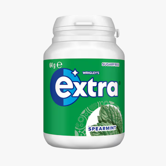 Spearmint Sugar Free Chewing Gum Bottle 64g - Extra