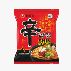 Shin Ramyun Instant Noodle Soup Spicy 120g - Nongshim