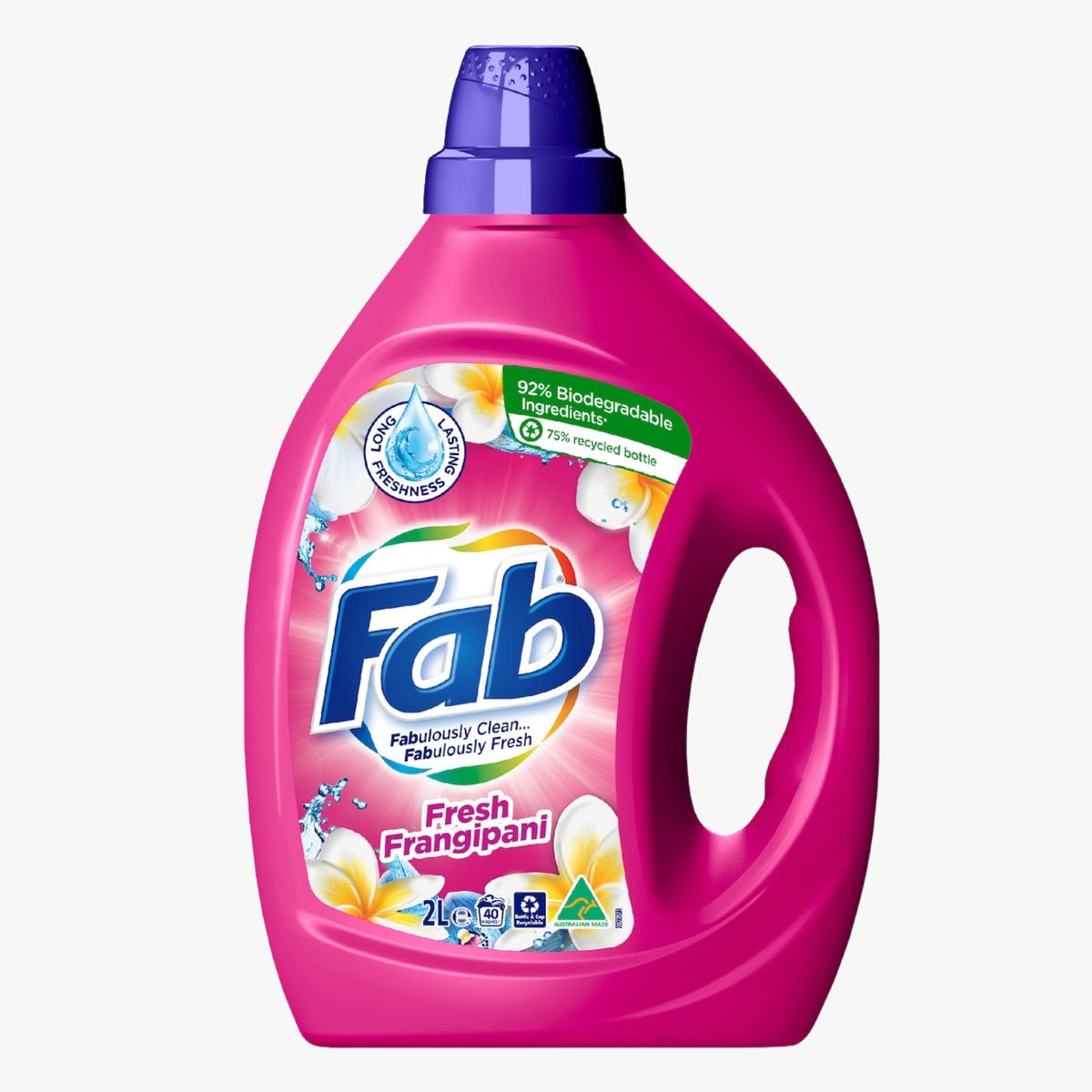 Frangipani Front & Top Loader Laundry Liquid 2L - FAB