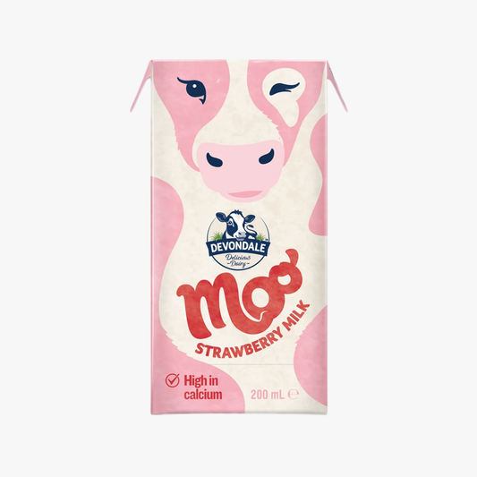 Moo Strawberry Milk 200ml - Devondale