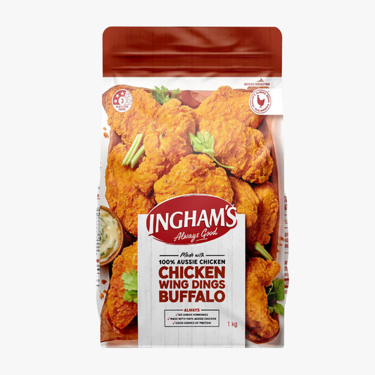 Buffalo Chicken Wing Dings 1kg - Ingham