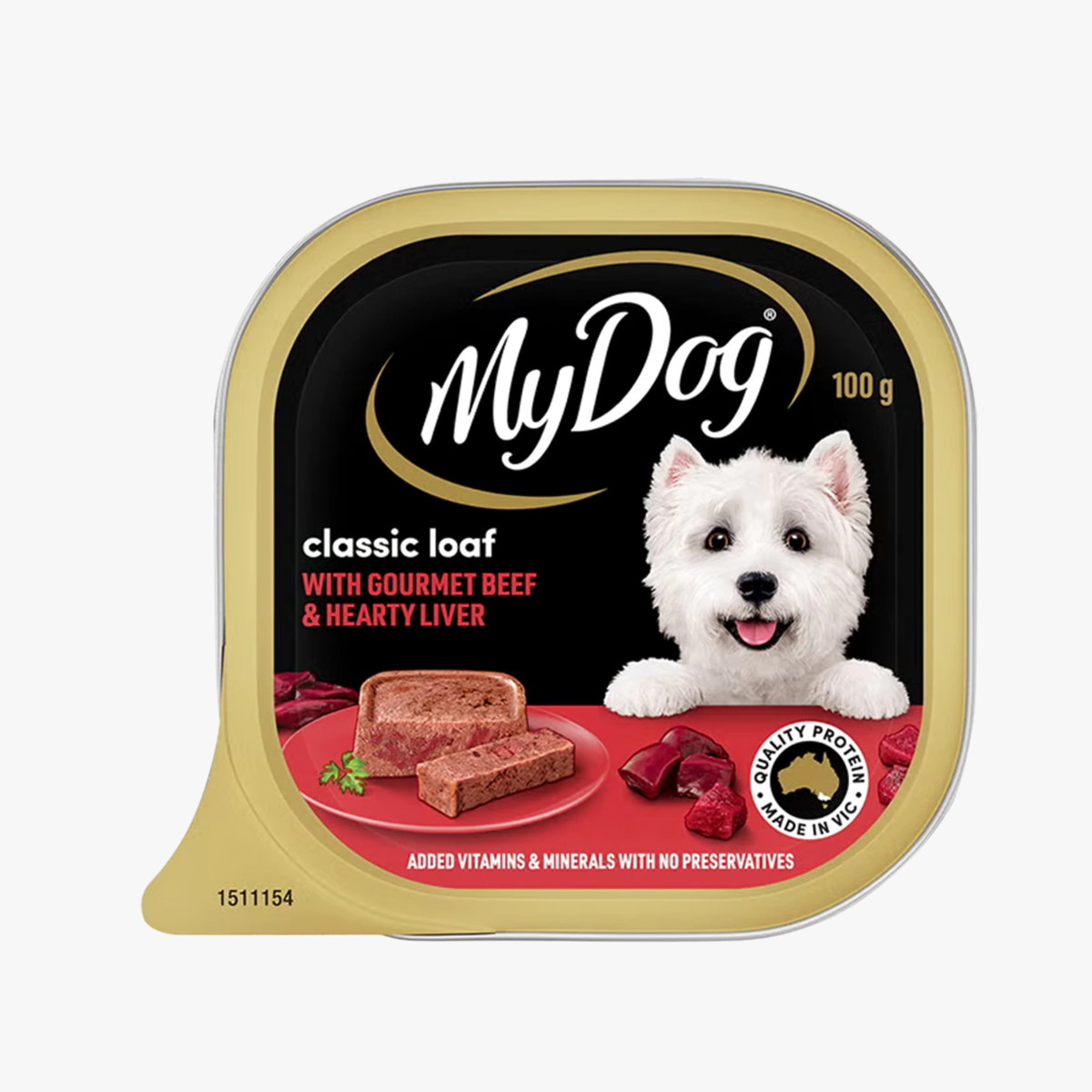 Classic Loaf With Gourmet Beef & Hearty Liver 100g - My Dog