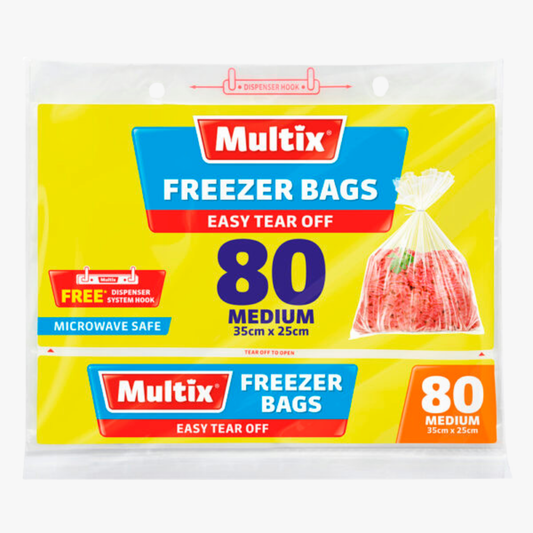 Medium Freezer Bags 80 pack - Multix