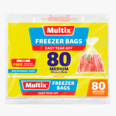 Medium Freezer Bags 80 pack - Multix
