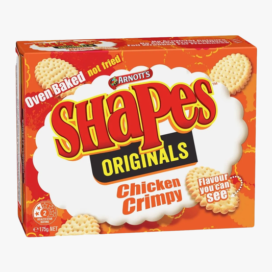 Shapes Originals Chicken Crimpy Biscuits 175g - Arnott's
