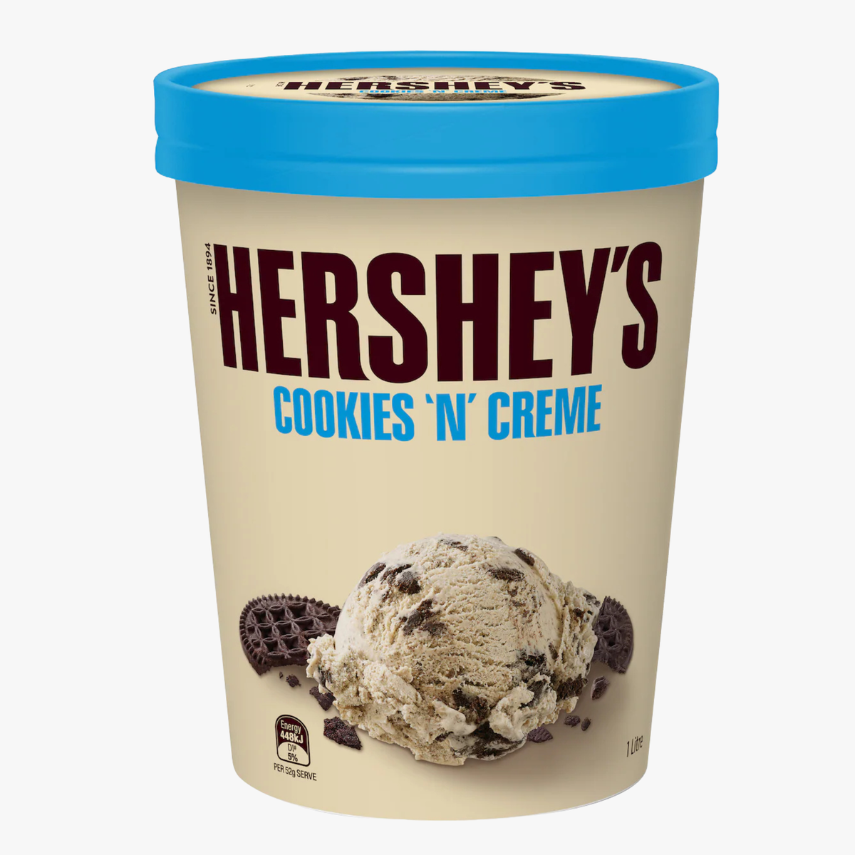 Cookies And Creme Ice Cream Tub 1L - Hershey'S