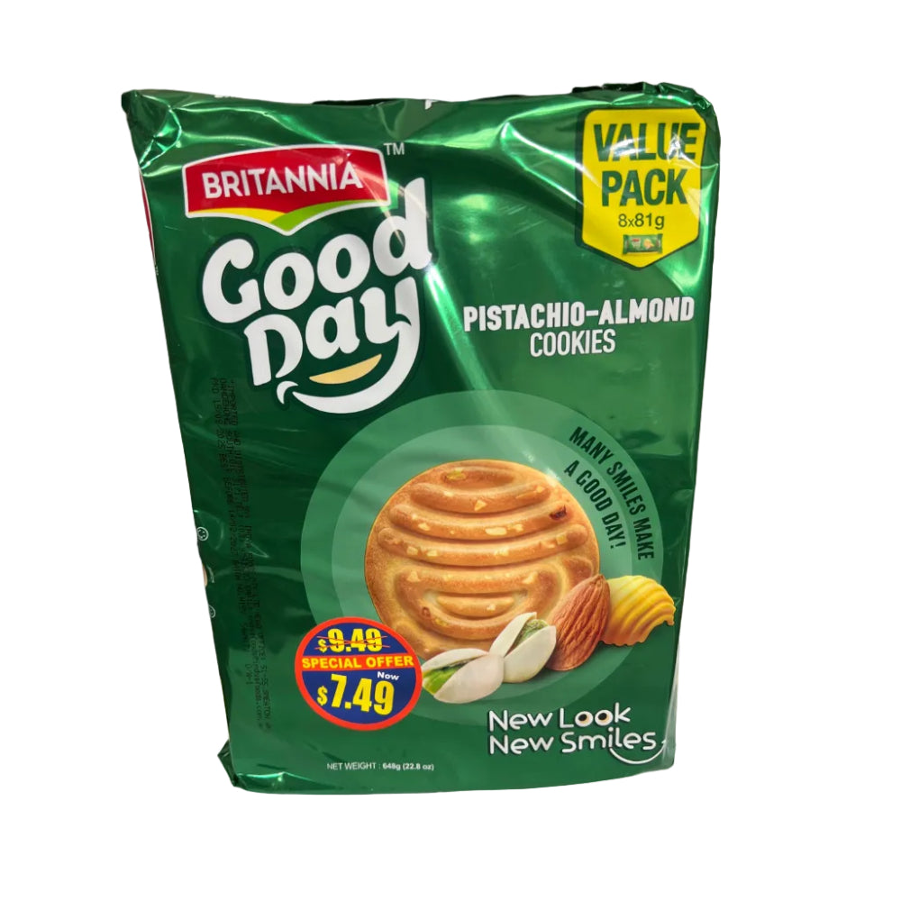 Good Day Pista Almond Cookies 648g - Britannia