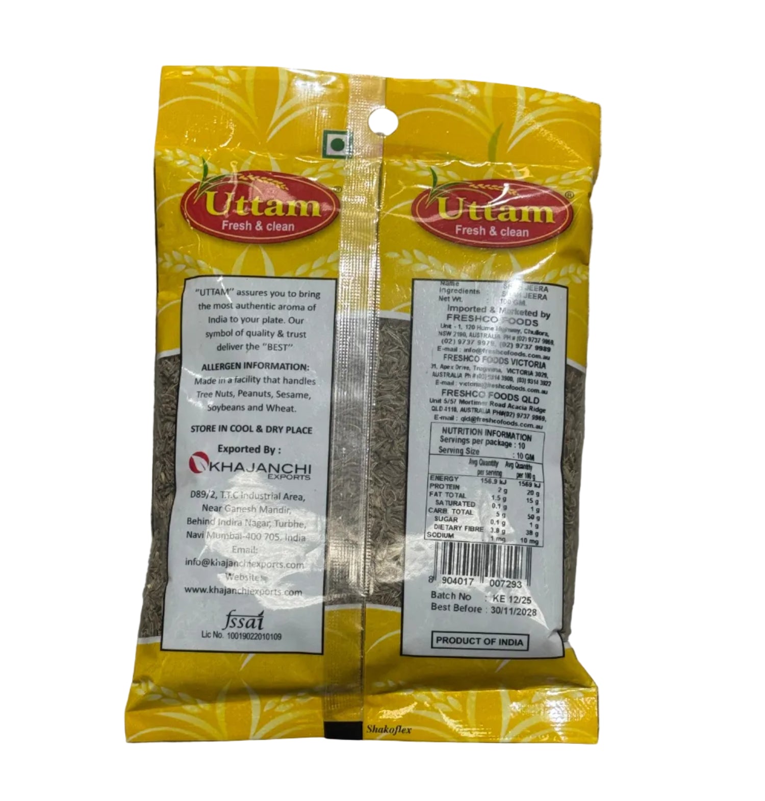 Uttam Shah Jeera 100g  