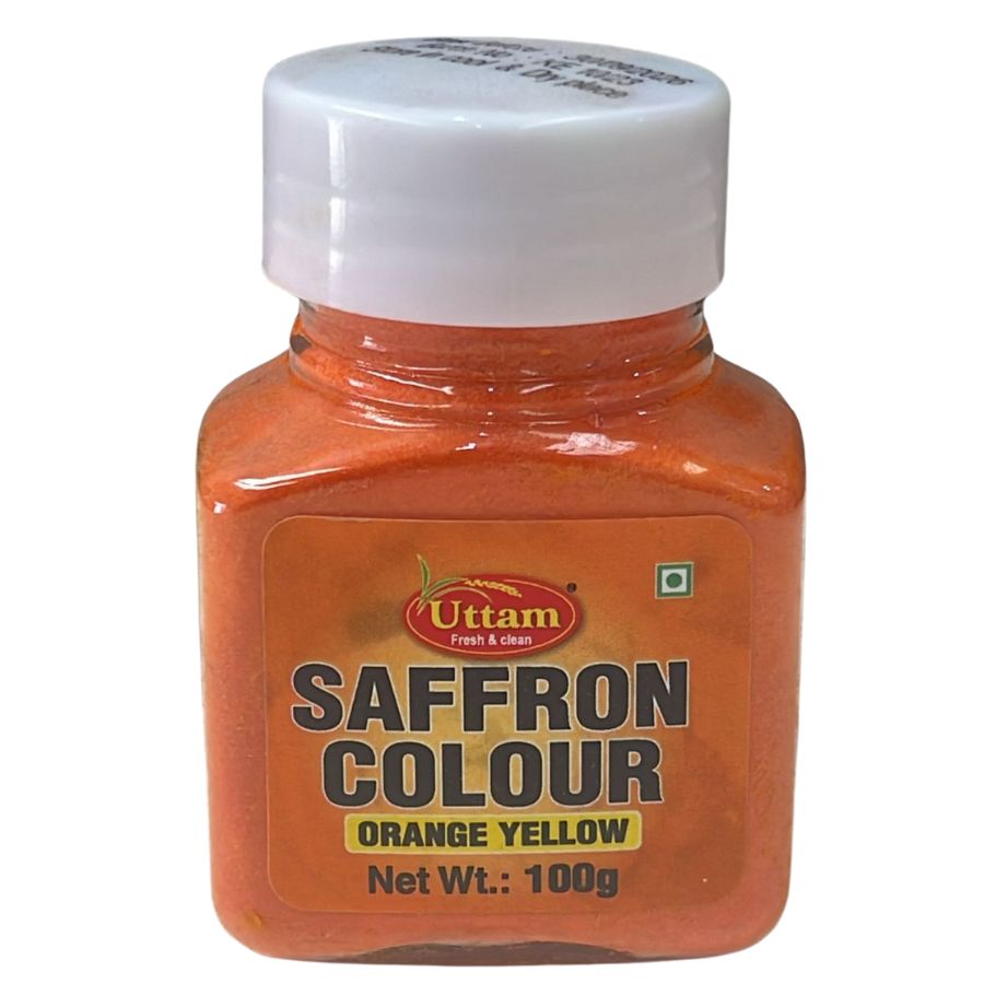 Saffron Colour Orange Yellow 100g - Uttam